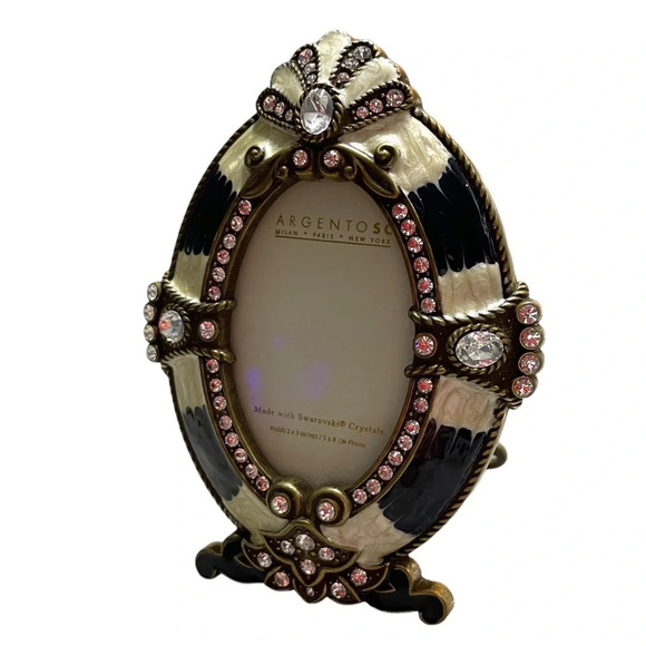 NEW Argento SC 2”x2” picture frame made with Swarovski Crystals - Picture 4 of 10